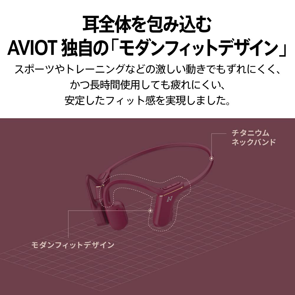 Amazon.co.jp: AVIOT WB-P1 ワイヤレスイヤホン 骨伝導 ランニング 耳